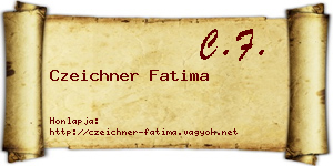 Czeichner Fatima névjegykártya